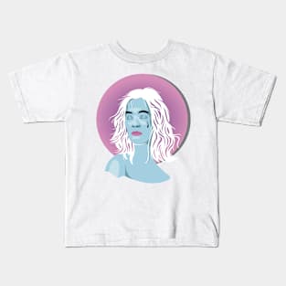 Blue Girl Kids T-Shirt